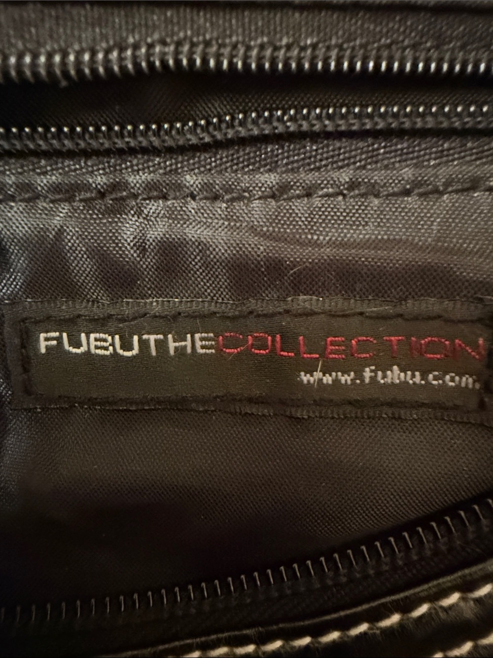 FUBU - The Collection Black Women’s Shoulder Bag - Classic Embossed Design - Picture 4 of 6